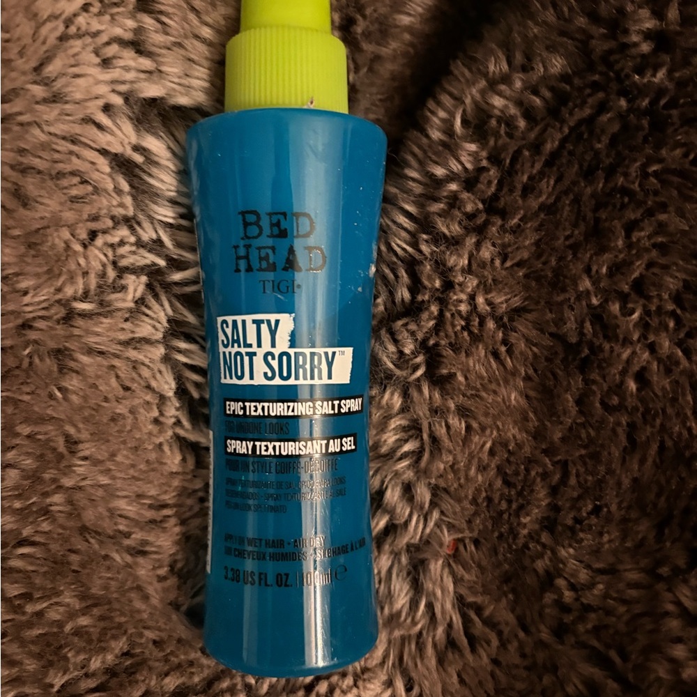 BedHead Salty Not Sorry Texturizing Spray - Blue and Yellow
